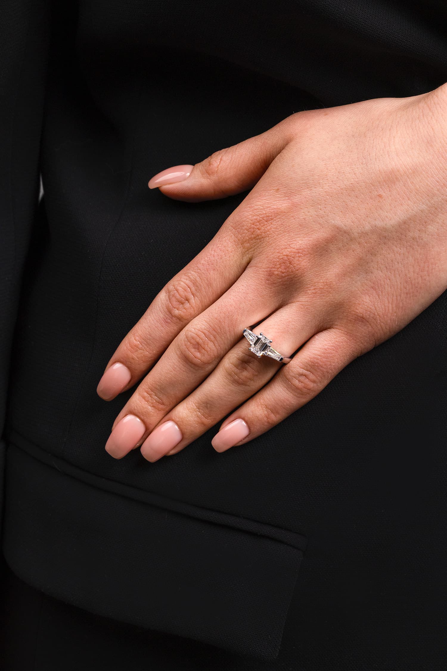 “Emerald One” White Gold Ring product image